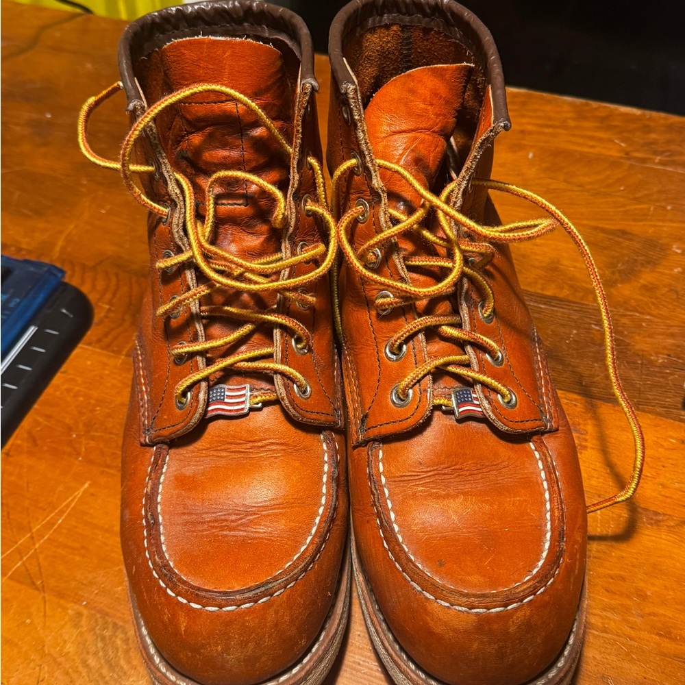 Red Wing Shoes Tan Leather Boots
